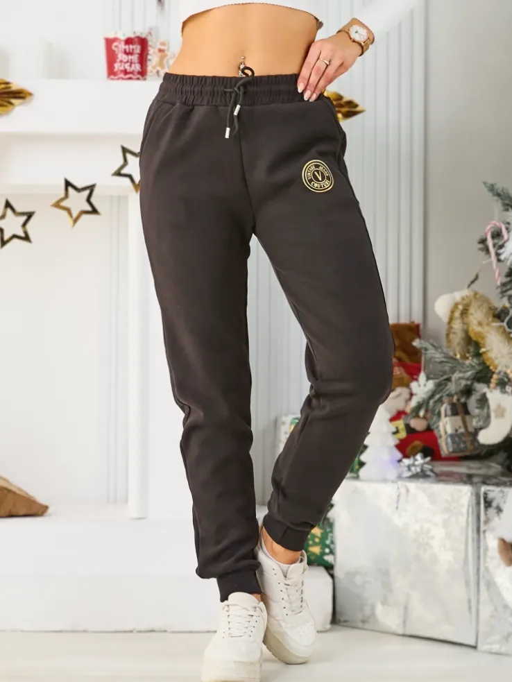 Royalfashion Bawełniane spodnie dresowe damskie