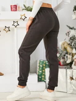 Royalfashion Bawełniane spodnie dresowe damskie