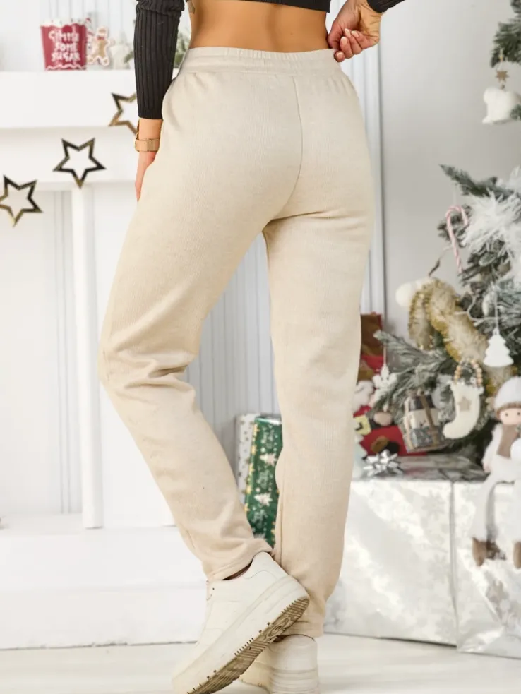 Royalfashion Bawełniane spodnie dresowe damskie