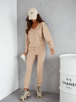 Royalfashion Bawełniany damski komplet casualowy