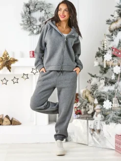 Royalfashion Bawełniany damski komplet dresowy