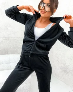 Royalfashion Bawełniany damski komplet a'la welur