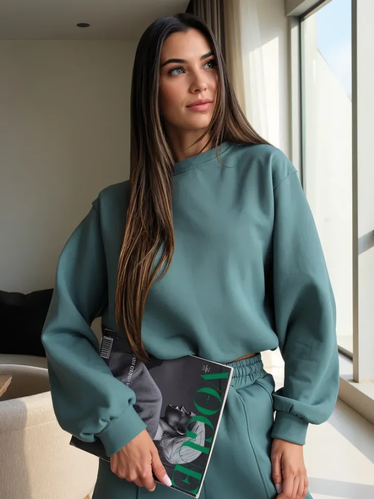 Royalfashion Bawełniany damski komplet dresowy