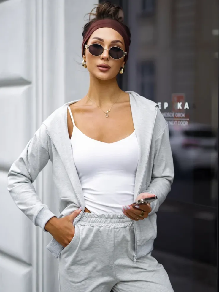 Royalfashion Bawełniany Damski komplet dresowy Casual Dres