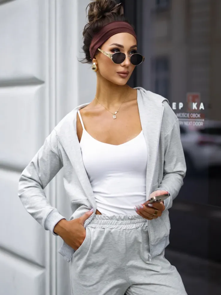 Royalfashion Bawełniany Damski komplet dresowy Casual Dres