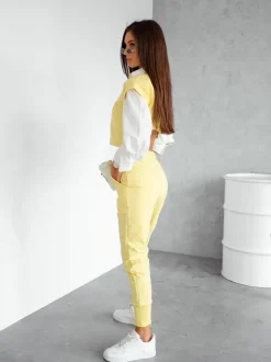 Royalfashion Bawełniany damski komplet casualowy z krótkim rękawem