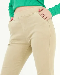 Royalfashion Beżowe tregginsy damskie