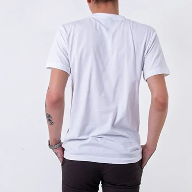 Royalfashion Biała bawełniana koszulka męska z printem