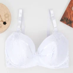 Royalfashion Biały biustonosz usztywniany