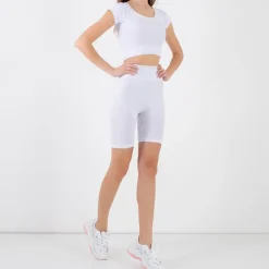 Royalfashion Biały damski komplet sportowy