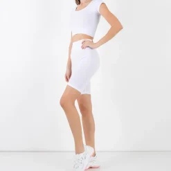 Royalfashion Biały damski komplet sportowy