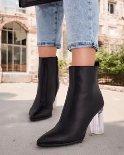 Royalfashion Botki damskie na słupku Ovnese