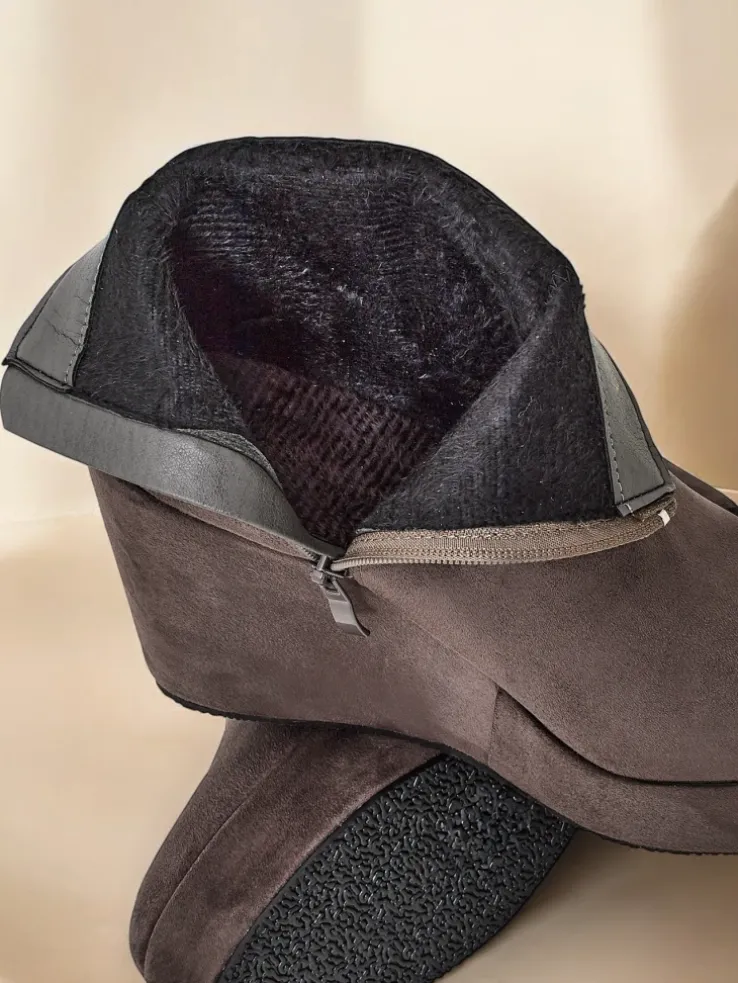 Royalfashion Botki damskie na koturnie Sieffa