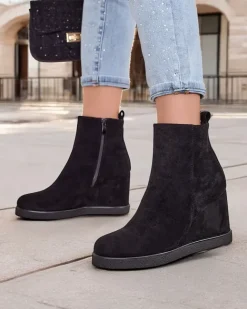 Royalfashion Botki damskie na koturnie Sierra