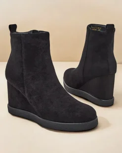 Royalfashion Botki damskie na koturnie Sierra