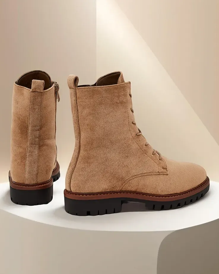 Royalfashion Botki damskie sznurowane Gosop