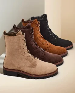 Royalfashion Botki damskie sznurowane Gosop