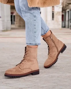 Royalfashion Botki damskie sznurowane Gosop