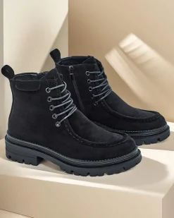 Royalfashion Botki damskie sznurowane Rullose