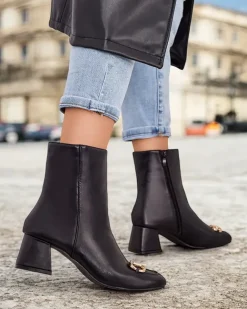 Royalfashion Botki damskie na słupku Rozuli