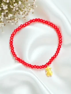 Royalfashion Bransoletka damska z zawieszką misia