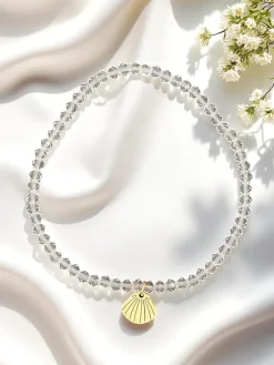 Royalfashion Bransoletka damska z zawieszką muszelki