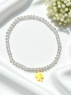 Royalfashion Bransoletka damska z zawieszką koniczynki