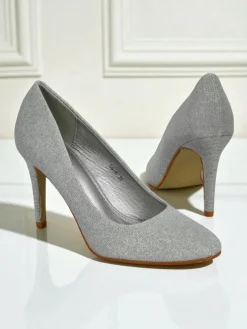 Royalfashion Brokatowe damskie czółenka na szpilce Enen