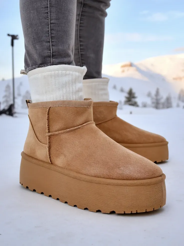 Royalfashion Buty a'la śniegowce damskie na platformie Dagodo