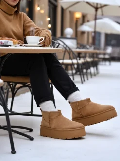 Royalfashion Buty a'la śniegowce damskie na platformie Dagodo