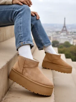 Royalfashion Buty a'la śniegowce damskie na platformie Dagodo