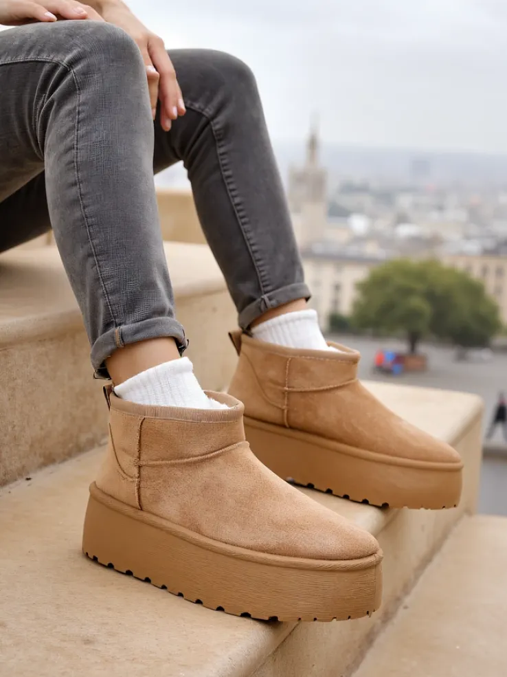 Royalfashion Buty a'la śniegowce damskie na platformie Dagodo