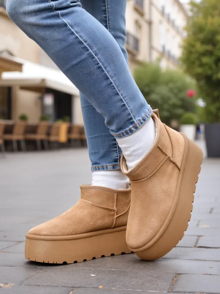 Royalfashion Buty a'la śniegowce damskie na platformie Dagodo