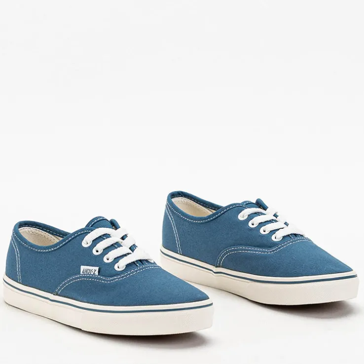 Royalfashion Ciemnoniebieskie damskie tenisówki typu trampki Lifeda