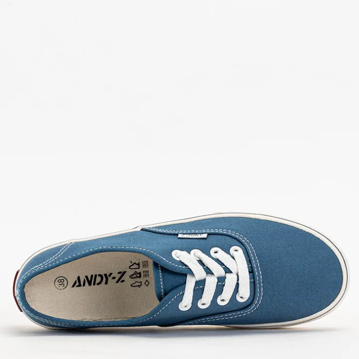 Royalfashion Ciemnoniebieskie damskie tenisówki typu trampki Lifeda