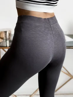 Royalfashion Ciemnoszare damskie legginsy