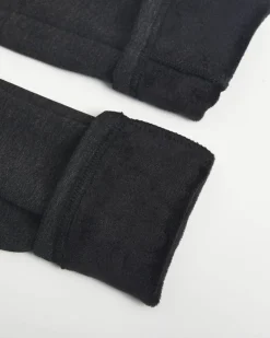 Royalfashion Ciemnoszare legginsy damskie z ociepleniem