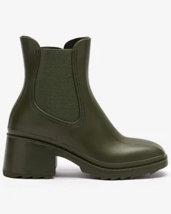 Royalfashion Ciemnozielone damskie botki Caldala