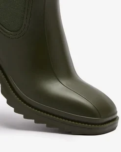 Royalfashion Ciemnozielone damskie botki Caldala