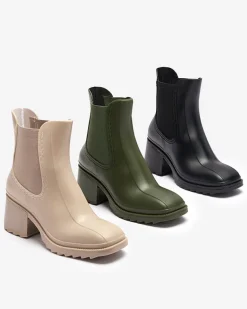 Royalfashion Ciemnozielone damskie botki Caldala