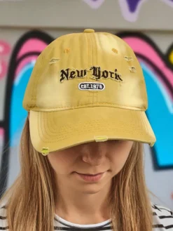 Royalfashion Czapka z Daszkiem New York 1976 z przetarciami