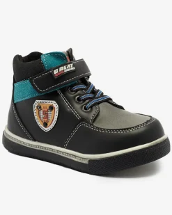 Royalfashion Czarne chłopięce botki Wiasio