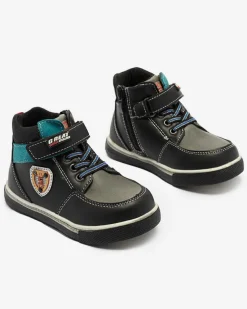 Royalfashion Czarne chłopięce botki Wiasio
