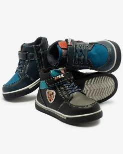 Royalfashion Czarne chłopięce botki Wiasio