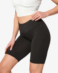 Royalfashion Czarne damskie legginsy kolarki