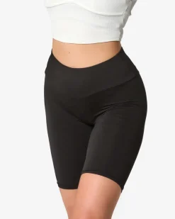 Royalfashion Czarne damskie legginsy kolarki