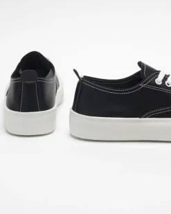 Royalfashion Czarne damskie tenisówki Lorino