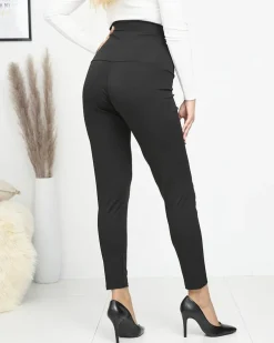 Royalfashion Czarne damskie legginsy PLUS SIZE