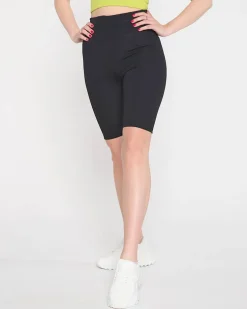 Royalfashion Czarne damskie legginsy kolarki