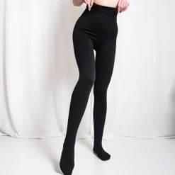 Royalfashion Czarne ocieplane rajstopy damskie 1200 DEN